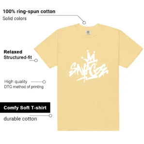 Shirt To Match Field General Butter Soft Yellow Savage Graphic features