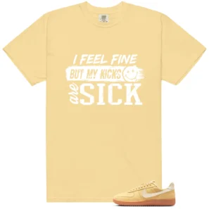 Sick Kicks Shirt to match Field General Butter Soft Yellow