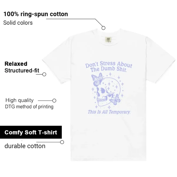 Style Nike Dunk Low Next Nature Lilac With This Don't Stress TShirt features