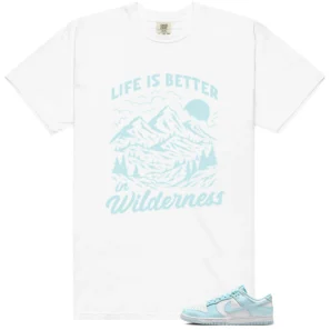 Wilderness Tee - Perfect with Nike Dunk Low Glacier Blue