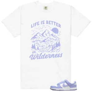 Wilderness Tee - Perfect with Nike Dunk Low Next Nature Lilac