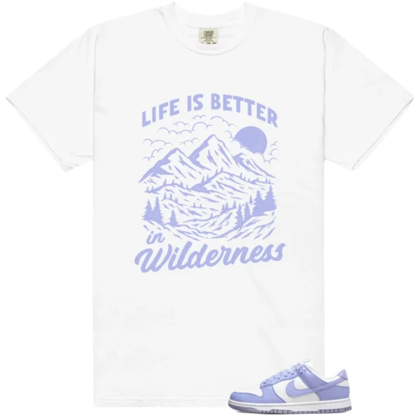 Wilderness Tee - Perfect with Nike Dunk Low Next Nature Lilac