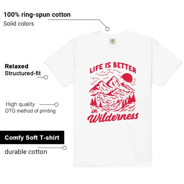 Wilderness Tee - Perfect with Nike Dunk Low SP St. John's features