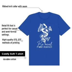 Air Force 1 Low College Blue Be Real Shirt features