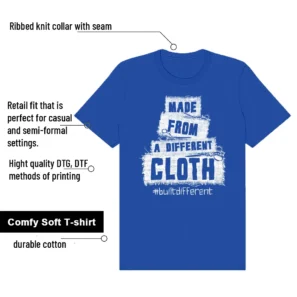 Air Force 1 Low College Blue Built Different Matching Shirt features