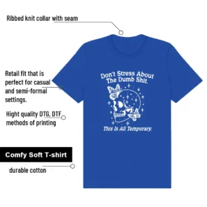 Air Force 1 Low College Blue Don't Stress Match Shirt features