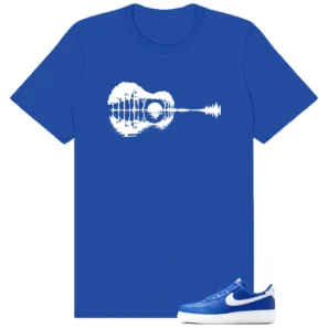 Air Force 1 Low College Blue Guitar Matching Tees