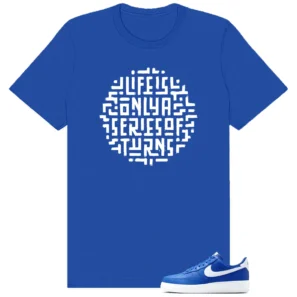 Air Force 1 Low College Blue Life Turns Graphic Shirt