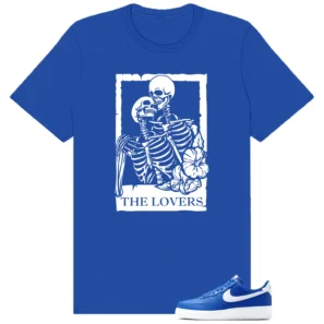 Air Force 1 Low College Blue Lovers Matching Tees