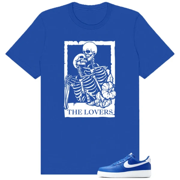 Air Force 1 Low College Blue Lovers Matching Tees