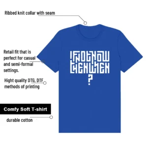 Air Force 1 Low College Blue Motivational Graphic Shirt features