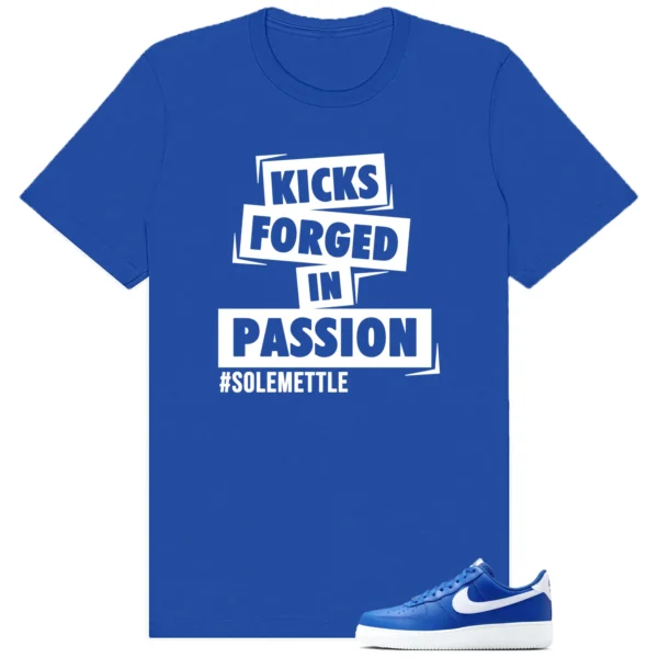 Air Force 1 Low College Blue Passion Kicks Graphic Shirt