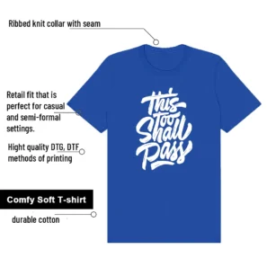 Air Force 1 Low College Blue This Too Shall Pass Match Shirt features