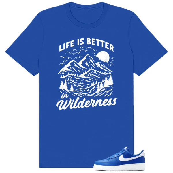 Air Force 1 Low College Blue Wilderness Shirt