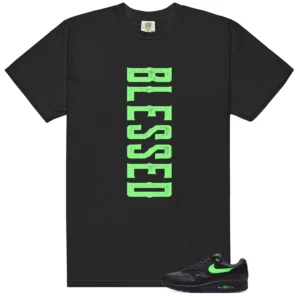 Air Max 1 Essential Green Strike Blessed Match Shirt