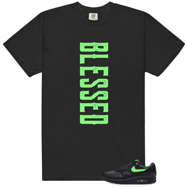 Air Max 1 Essential Green Strike Blessed Match Shirt
