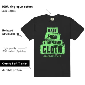 Air Max 1 Essential Green Strike Built Different Matching Shirt features