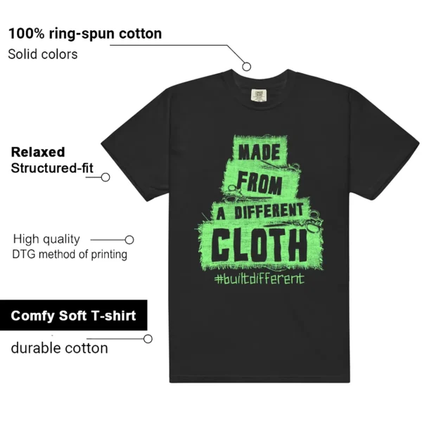 Air Max 1 Essential Green Strike Built Different Matching Shirt features