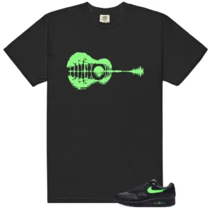 Air Max 1 Essential Green Strike Guitar Matching Tees