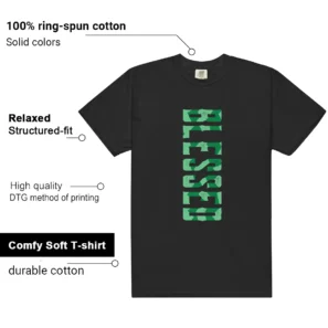 Air Max 95 Big Bubble Black Green Shock Blessed Match Shirt features