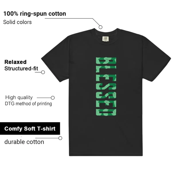 Air Max 95 Big Bubble Black Green Shock Blessed Match Shirt features