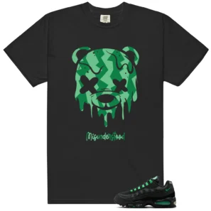 Air Max 95 Big Bubble Black Green Shock Drippy Bear Graphic Shirt