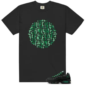 Air Max 95 Big Bubble Black Green Shock Life Turns Graphic Shirt