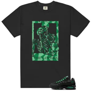Air Max 95 Big Bubble Black Green Shock Lovers Matching Tees