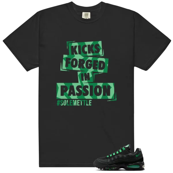 Air Max 95 Big Bubble Black Green Shock Passion Kicks Graphic Shirt