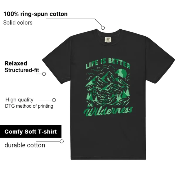 Air Max 95 Big Bubble Black Green Shock Wilderness Shirt features
