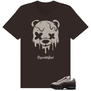 Air Max 95 WMNS Velvet Brown Drippy Bear Graphic Shirt