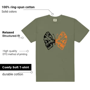 Deep Green 4s 2025 Butterfly Skulls Matching Tees features