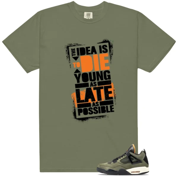 Deep Green 4s 2025 Die Young Matching Tees