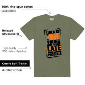Deep Green 4s 2025 Die Young Matching Tees features
