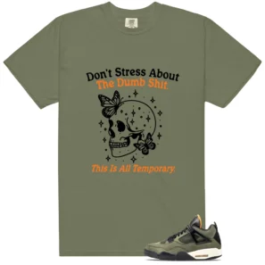 Deep Green 4s 2025 Don't Stress Match Shirt