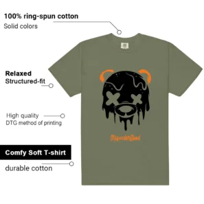 Deep Green 4s 2025 Drippy Bear Graphic Shirt features