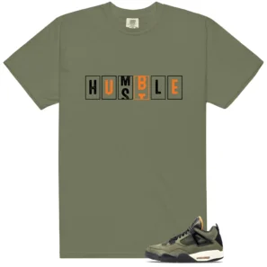Deep Green 4s 2025 Hustle Humble Match Shirt