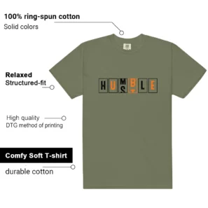Deep Green 4s 2025 Hustle Humble Match Shirt features