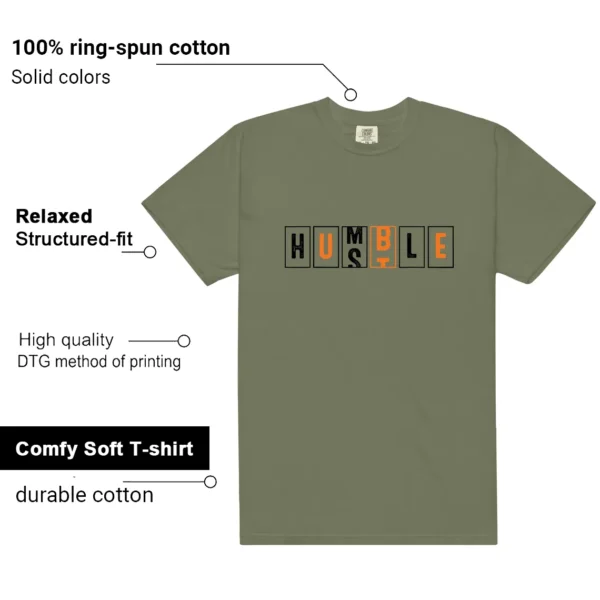 Deep Green 4s 2025 Hustle Humble Match Shirt features