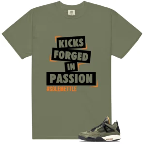Deep Green 4s 2025 Passion Kicks Graphic Shirt