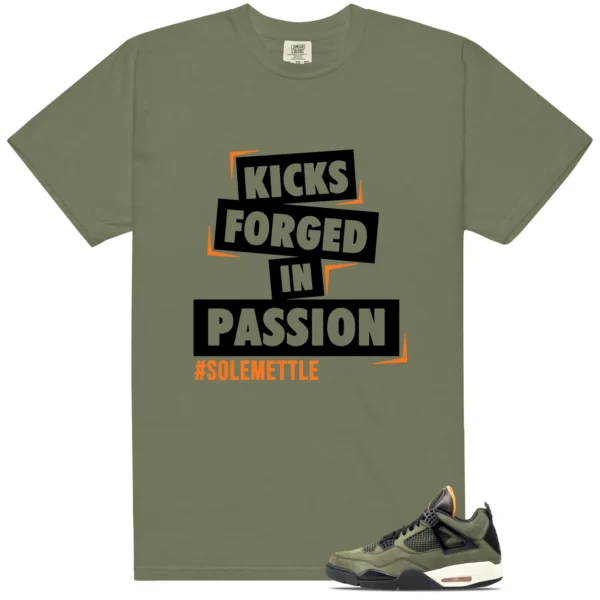 Deep Green 4s 2025 Passion Kicks Graphic Shirt