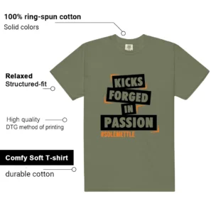 Deep Green 4s 2025 Passion Kicks Graphic Shirt features