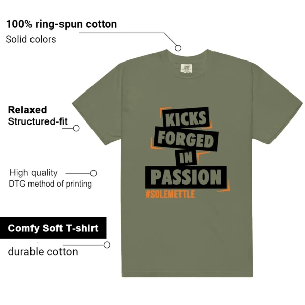 Deep Green 4s 2025 Passion Kicks Graphic Shirt features