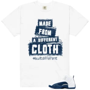 French Blue 12s 2025 Built Different Matching Shirt
