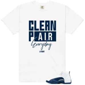 French Blue 12s 2025 Clean Pair Match Shirt