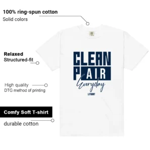 French Blue 12s 2025 Clean Pair Match Shirt features