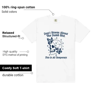 French Blue 12s 2025 Don't Stress Match Shirt features