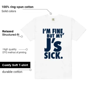 French Blue 12s 2025 Sick J's Matching Tees features