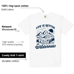 French Blue 12s 2025 Wilderness Shirt features