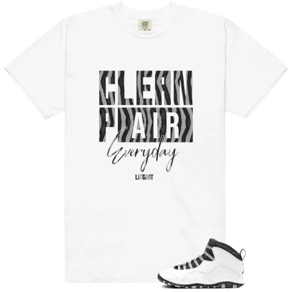 Jordan 10 Steel Clean Pair Match Shirt